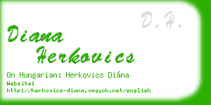 diana herkovics business card